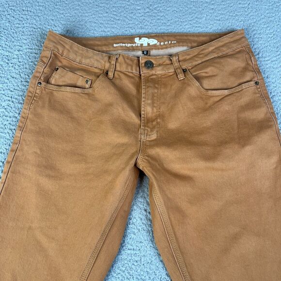 Bulletprufe Denim Pants Men 34 x 30 Brown Climbing Outdoor Mountain Hiking Work - Picture 2 of 11